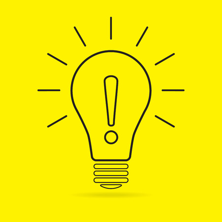 Idea, bulb, vector illustrationのイラスト素材