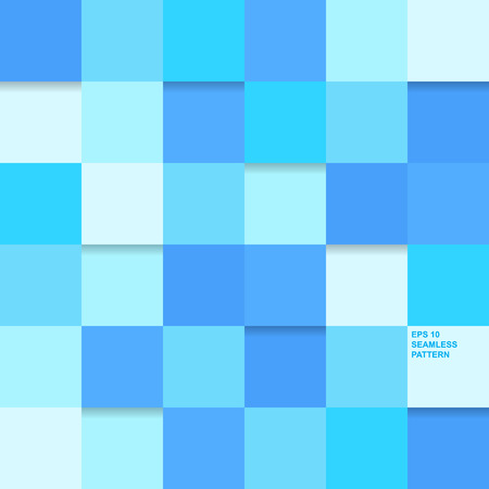 Geometric seamless pattern, blue squareのイラスト素材