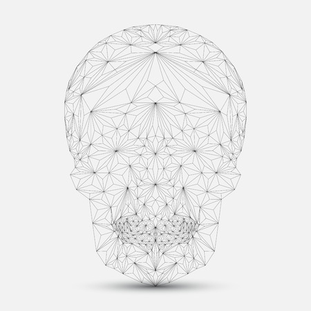 Geometric skullのイラスト素材
