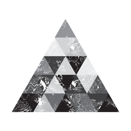 Grunge background, trianglesのイラスト素材