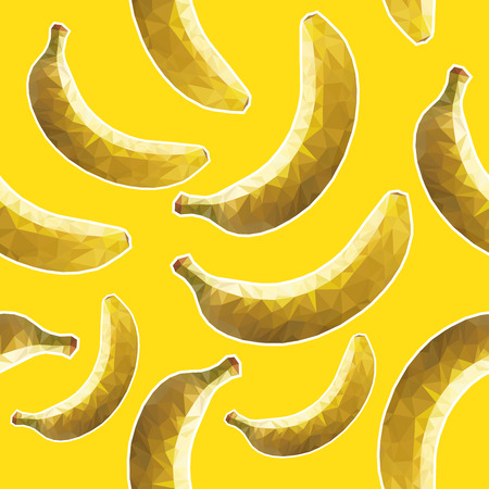 Banana, seamless patternのイラスト素材