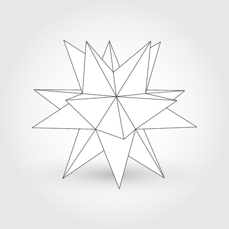 Polyhedron, star shapeのイラスト素材