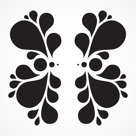 Abstract element design, silhouetteのイラスト素材