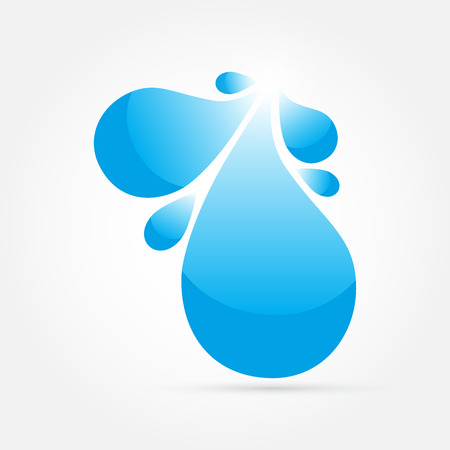 Drops of water, vector illustrationのイラスト素材