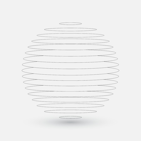 Abstract sphere, vector elementのイラスト素材