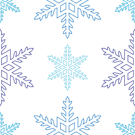 Seamless pattern of snowflakesのイラスト素材