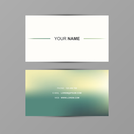 Modern business card with blurred backgroundのイラスト素材