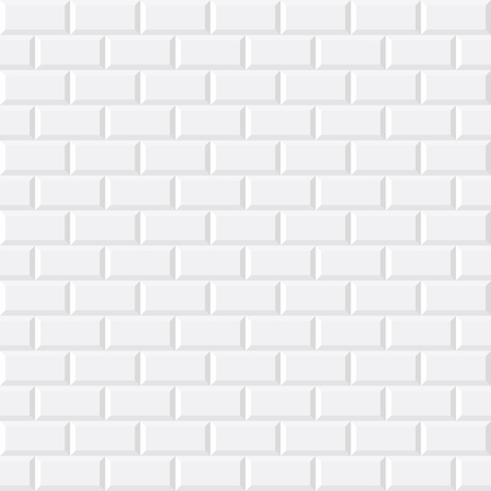 White tiles, ceramic brick, vector illustration, seamless patternのイラスト素材