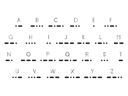 Morse code, vector illustration EPS 10.のイラスト素材