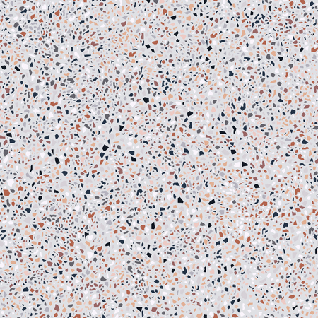 Terrazzo floor, marble surface, seamless pattern, vector illustrationのイラスト素材