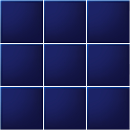 Blue tiles, square, mosaic, vector illustrationのイラスト素材