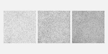 Square made from dots. Set of different design elements. Black and white, Vector illustration EPS 10のイラスト素材