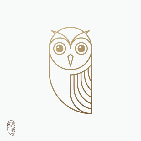 Owl icon. Modern simple design.のイラスト素材