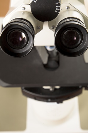 optic microscope in the reseach laboratory