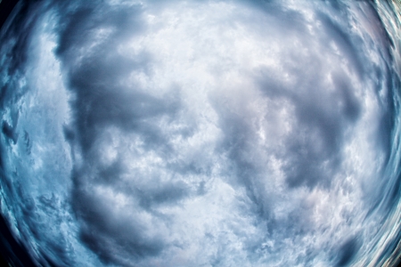 blue sky background with white cloudsの写真素材