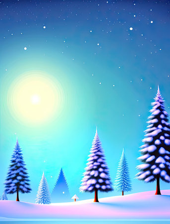 Holiday background with a Christmas tree. AI-generated imageの素材