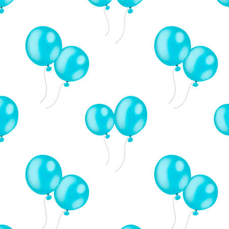 Digital balloon on white backgroundの写真素材