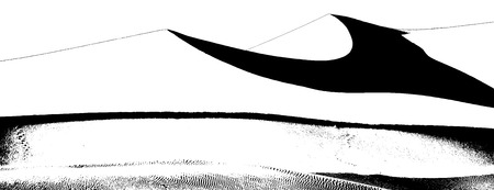desert, Illustration of sand dunesのイラスト素材