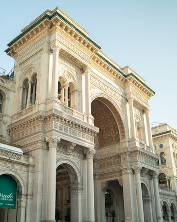 The Galleria Vittorio Emanuele II in Milan, Italy