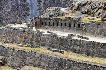 Doorway in Ollantaytambo in the Sacred Valley of the Incas, Peruの写真素材