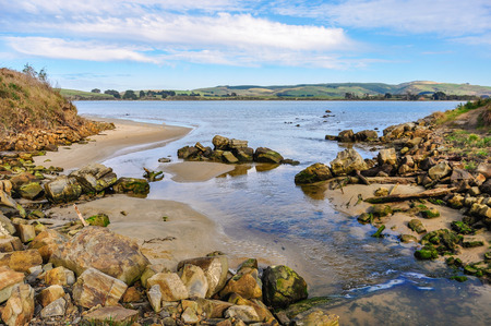 Coastal landscape in the Catlins on the Southern Scenic Route, New Zealand