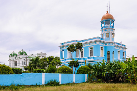 Hotel Palacio Azul, an ecletic style palace in Cienfuegos, Cubaのeditorial素材
