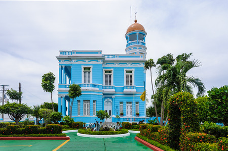 Hotel Palacio Azul, an ecletic style palace in Cienfuegos, Cubaのeditorial素材
