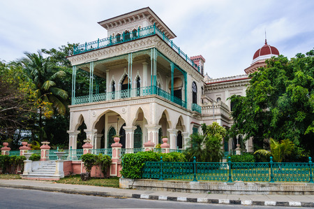 The Arabian style building of Palacio del Valle in the Punta Gorda, Cienfuegos, Cubaのeditorial素材