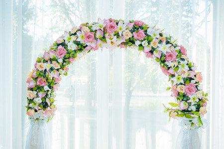 table set for wedding or another catered event dinner.の写真素材