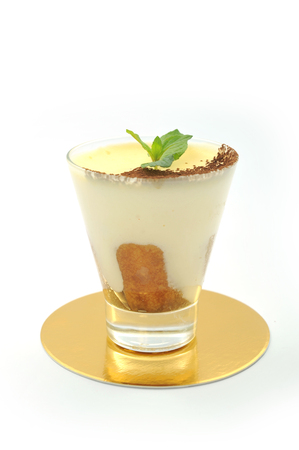 Sweet cake isolated on white background. luxury sweets for the restaurant menu.の写真素材