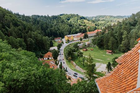 The top view of the old town