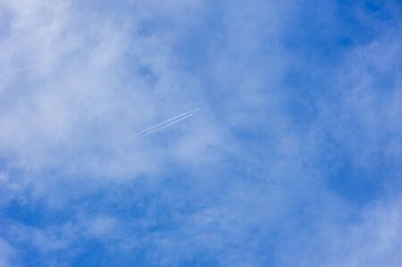 dramatic blue sky and clouds. cloudscape background