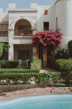 A modern and luxurious residence - Lifestyle concept. A huge new luxury home