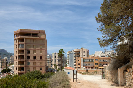 Eerie Landscapes of Spains Housing Bust: Incomplete Developments and Desolate Neighborhoods Under Vast Skies. Remnants of Spains Economic Downturn: Unoccupied Homes and Barren Skylines in Impoverished Regionsの写真素材