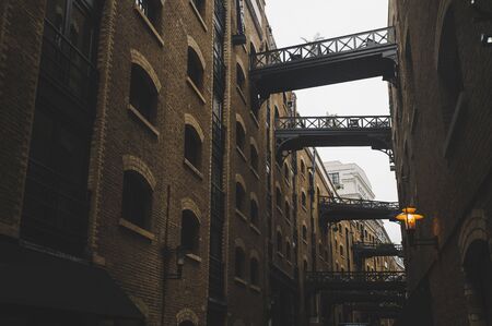 Shad Thames, street of london city, UKの写真素材