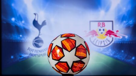 UEFA Champions League 2020, Round of 16 UCL football, Knockout stage, playoff, Official Adidas...