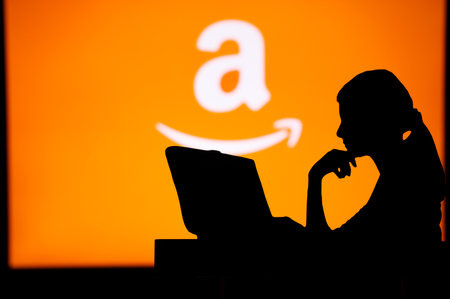 USA, WASHINGTON, JANUARY 30, 2023: Amazon. The Future is Female: A Woman on the Front Line of...
