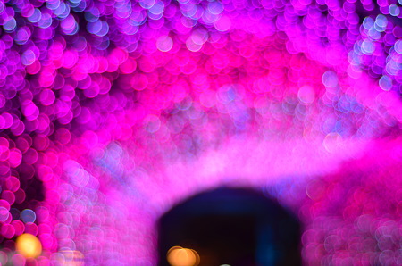 abstract background blue bokeh  for Christmas backgroundの写真素材