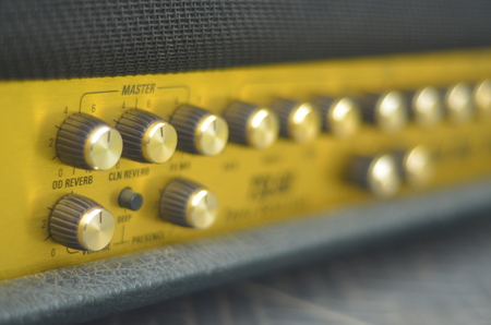 KHONKAEN, THAILAND - December 15, 2016: Marshall amplifier JCM2000 TSL60. Marshall was founded by drum shop owner and drummer Jim Marshall, and is now based in Bletchley, Milton Keynes.のeditorial素材