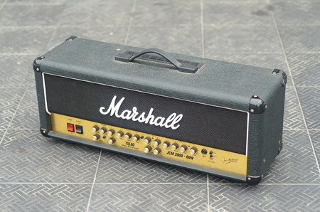 KHONKAEN, THAILAND - December 15, 2016: Marshall amplifier JCM2000 TSL60. Marshall was founded by drum shop owner and drummer Jim Marshall, and is now based in Bletchley, Milton Keynes.のeditorial素材