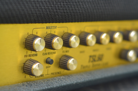 KHONKAEN, THAILAND - December 15, 2016: Marshall amplifier JCM2000 TSL60. Marshall was founded by drum shop owner and drummer Jim Marshall, and is now based in Bletchley, Milton Keynes.のeditorial素材