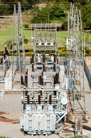 Insulation and switches in a power plant.