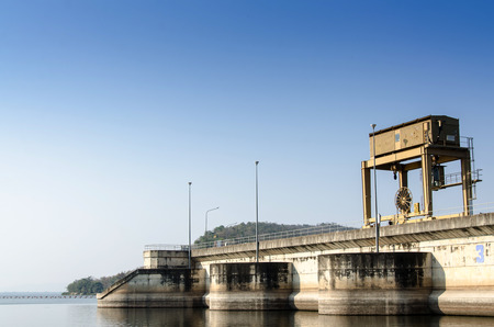 Ubolrat dam environment, Khon Kaen Thailandの写真素材