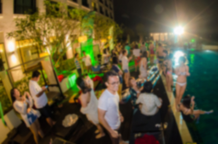 blur Pool Party.の写真素材