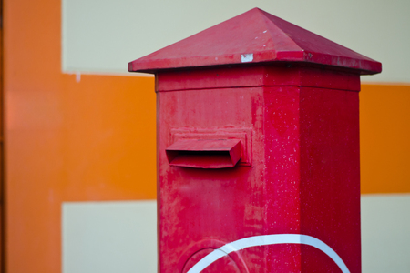 Red mailboxの写真素材