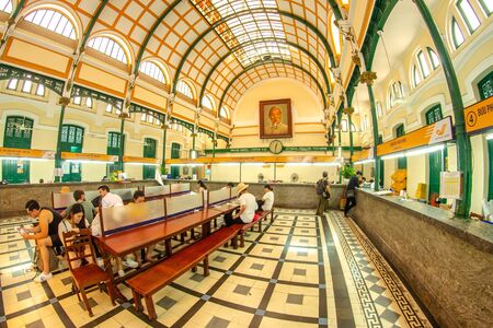 Ho Chi Minh City, Vietnam -november 15, 2018:Saigon Central Post Office building.のeditorial素材