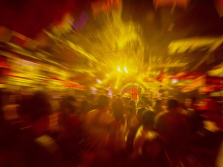 lights in club party.club party is blurred background