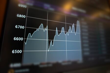 Display of Stock market quotes.の写真素材