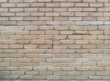 Red Old brick wall in a background imageの写真素材