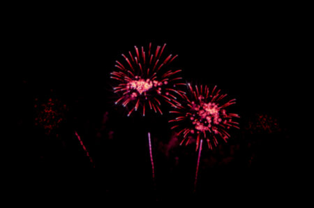 Colorful fireworks,A fireworks display against the night skyの写真素材